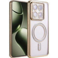 Xiaomi Mi 14T Pro Joke Simli Magneticsafe Kılıf - Gold
