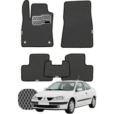 Renault Megane 1 Coupe 1995-2003 Özelleştirilebilir Tam Set Premium Eva Paspas - Füme