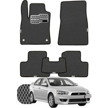 Mitsubishi Lancer 2007-2017 Özelleştirilebilir Tam Set Premium Eva Paspas - Füme