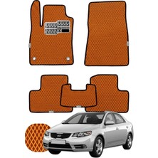 Kia Cerato Sedan 2004-2012 Özelleştirilebilir Tam Set Premium Eva Paspas - Turuncu