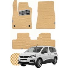 Peugeot Rifter 2018 ve Sonrası Özelleştirilebilir Tam Set Premium Eva Paspas - Bej