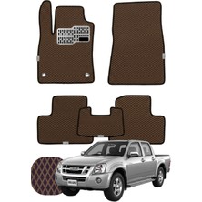 Isuzu D-Max 2002-2012 Özelleştirilebilir Tam Set Premium Eva Paspas - Kahverengi