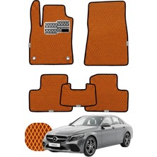 Mercedes C Serisi 2021 ve Sonrası W206 Özelleştirilebilir Tam Set Premium Eva Paspas - Turuncu