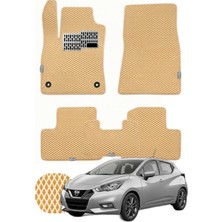 Nissan Micra 2017-2025 Özelleştirilebilir Tam Set Premium Eva Paspas - Bej