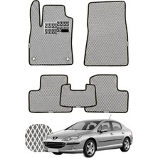 Peugeot 407 2004-2011 Özelleştirilebilir Tam Set Premium Eva Paspas - Gri