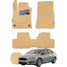 Ford Focus Sedan 2018 ve Sonrası Özelleştirilebilir Tam Set Premium Eva Paspas - Bej