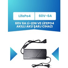 Electroll 60V Lifepo₄ Batarya Için 60V Uzun Ömürlü Akıllı Şarj Aleti (73V. 6A 20S Lifepo₄)