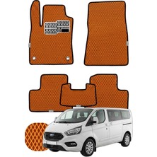 Ford Tourneo Custom 2012-2023 Özelleştirilebilir Tam Set Premium Eva Paspas - Turuncu
