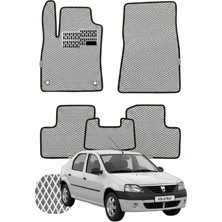 Dacia Logan 2004-2012 Özelleştirilebilir Tam Set Premium Eva Paspas - Gri