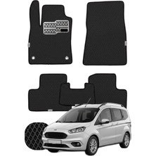 Ford Tourneo Courier 2023 ve Sonrası Özelleştirilebilir Tam Set Premium Eva Paspas - Siyah