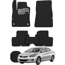 Hyundai Elantra 2010-2015 Özelleştirilebilir Tam Set Premium Eva Paspas - Siyah