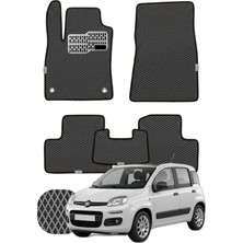Fiat Panda 2011 ve Sonrası Özelleştirilebilir Tam Set Premium Eva Paspas - Füme