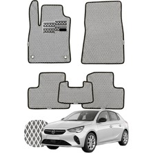 Opel Corsa 2019 ve Sonrası Özelleştirilebilir Tam Set Premium Eva Paspas - Gri