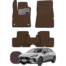 Mg Mg4 2022 ve Sonrası Özelleştirilebilir Tam Set Premium Eva Paspas - Kahverengi