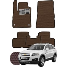 Chevrolet Captiva 2011-2018 Özelleştirilebilir Tam Set Premium Eva Paspas - Kahverengi