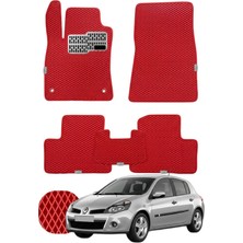 Renault Clio 3 Stw 2005-2012 Özelleştirilebilir Tam Set Premium Eva Paspas - Kırmızı