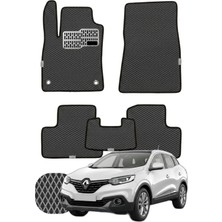 Renault Kadjar 2015-2022 Özelleştirilebilir Tam Set Premium Eva Paspas - Füme