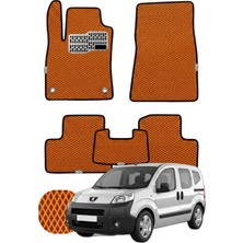 Peugeot Bipper 2007-2017 Özelleştirilebilir Tam Set Premium Eva Paspas - Turuncu