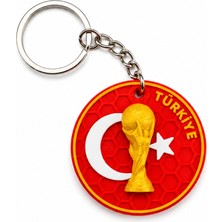 Onr Store 2026 Futbol Turnuvası Temalı Koleksiyonluk Anahtarlık Kupa Figürlü Taraftar Anahtarlığı