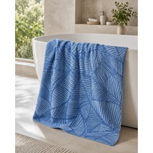 Taya Home Premium Yumuşak %100 Pamuk Battal Boy Banyo Havlusu 100X200 cm Hızlı Kuruyan Modern Desenli