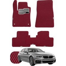 Bmw 5 Serisi 2017-2023 G30 Özelleştirilebilir Tam Set Premium Eva Paspas - Bordo