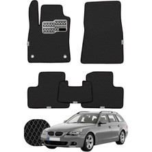 Bmw 5 Serisi Station 2003-2010 E61 Özelleştirilebilir Tam Set Premium Eva Paspas - Siyah