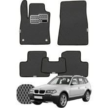 Bmw X3 2003-2010 E83 Özelleştirilebilir Tam Set Premium Eva Paspas - Füme