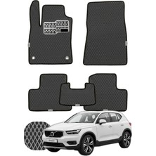 Volvo XC40 2017 ve Sonrası Özelleştirilebilir Tam Set Premium Eva Paspas - Füme