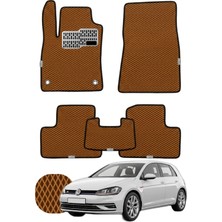 Volkswagen Golf 2019 ve Sonrası Mk8 - 8.5 Özelleştirilebilir Tam Set Premium Eva Paspas - Taba