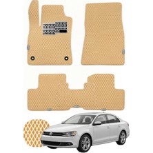 Volkswagen Jetta 2010-2018 A6 Özelleştirilebilir Tam Set Premium Eva Paspas - Bej