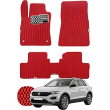 Volkswagen T-Roc 2017 ve Sonrası A11 Özelleştirilebilir Tam Set Premium Eva Paspas - Kırmızı