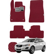 Volvo XC60 2008-2017 Özelleştirilebilir Tam Set Premium Eva Paspas - Bordo