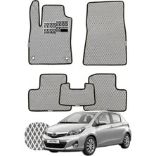 Toyota Yaris Hb 2011-2020 Özelleştirilebilir Tam Set Premium Eva Paspas - Gri