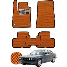 Bmw 5 Serisi 1987-1996 E34 Özelleştirilebilir Tam Set Premium Eva Paspas - Turuncu