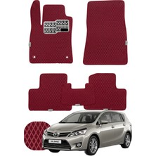 Toyota Verso 2009-2018 Özelleştirilebilir Tam Set Premium Eva Paspas - Bordo