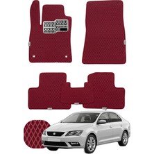 Seat Toledo 2012-2019 Özelleştirilebilir Tam Set Premium Eva Paspas - Bordo