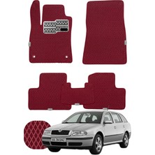 Skoda Octavia Stw 1996-2010 Özelleştirilebilir Tam Set Premium Eva Paspas - Bordo