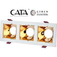 Marsilyan Cata Ct 5088 3 Lü Beyaz Rose Spot Kasası
