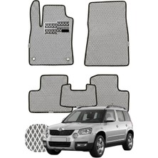 Skoda Yeti 2009-2017 Özelleştirilebilir Tam Set Premium Eva Paspas - Gri