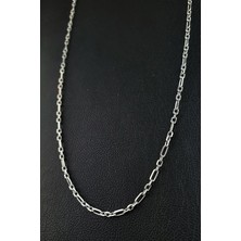 Ose Shop Italyan Tasarımı 925AYAR Gümüş Trend Erkek Zincir Kolye