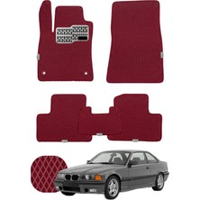 Bmw 3 Serisi Coupe 1990-2000 E36 Özelleştirilebilir Tam Set Premium Eva Paspas - Bordo