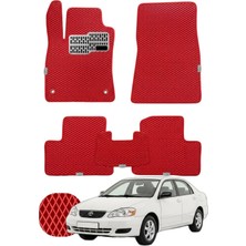Toyota Corolla Sedan 2000-2007 Özelleştirilebilir Tam Set Premium Eva Paspas - Kırmızı