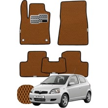 Toyota Yaris 1999-2005 Özelleştirilebilir Tam Set Premium Eva Paspas - Taba