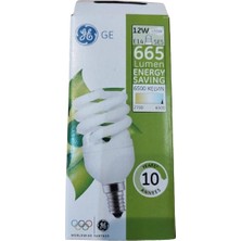 Ge 12W E14 Tasarruflu Ampul 6500K Beyaz Işık
