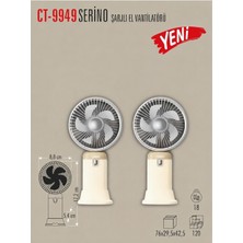 Cata CT-9949 Serino  2 Adet Mini Fan El Vantilatörü Kanatsız Tasarım Özelliği ile Güçlü Performans