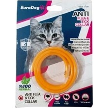 Eurogold Doğal Pire ve Kene Tasması Kedi 40 Cm-Karışık Renk