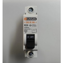 Marsilyan Günsan 1X20 A B Tipi 6ka W Otomat Sigorta
