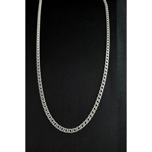 Ose Shop 925AYAR Gümüş Bismark Italyan Erkek Zincir Kolye