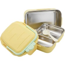 Muggle Ms-38 304 Paslanmaz Çelik 2 Katlı 1300 ml Beslenme Yemek Kabı/kutusu