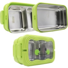 Muggle Ms-30 304 Paslanmaz Çelik 2 Katlı 1350 ml Beslenme Yemek Kabı/kutusu